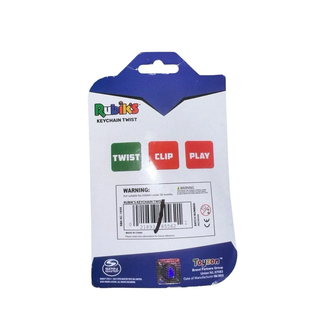 Rubik's Cube Keychain Twist Fidget Toy